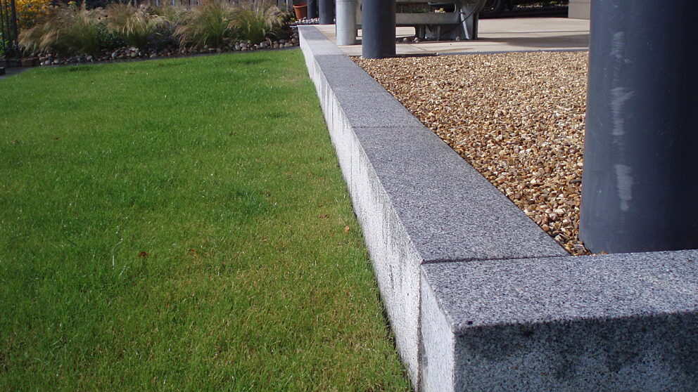 Straight Kerb Silver Grey Granite Ced Stone