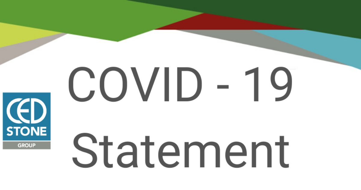 News item: COVID - 19 - Statement | CED Stone